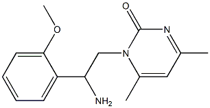 1-[2-amino-2-(2-methoxyphenyl)ethyl]-4,6-dimethylpyrimidin-2(1H)-one|