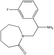 1-[2-amino-2-(3-fluorophenyl)ethyl]azepan-2-one 结构式