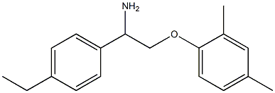 1-[2-amino-2-(4-ethylphenyl)ethoxy]-2,4-dimethylbenzene 结构式