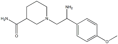 1-[2-amino-2-(4-methoxyphenyl)ethyl]piperidine-3-carboxamide