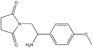 1-[2-amino-2-(4-methoxyphenyl)ethyl]pyrrolidine-2,5-dione,,结构式