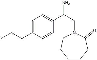 1-[2-amino-2-(4-propylphenyl)ethyl]azepan-2-one,,结构式