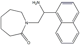 1-[2-amino-2-(naphthalen-1-yl)ethyl]azepan-2-one 结构式