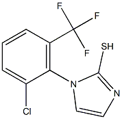 1-[2-chloro-6-(trifluoromethyl)phenyl]-1H-imidazole-2-thiol,,结构式
