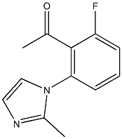 1-[2-fluoro-6-(2-methyl-1H-imidazol-1-yl)phenyl]ethan-1-one Struktur