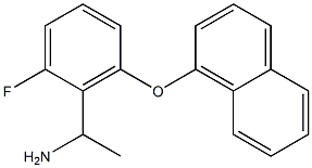 1-[2-fluoro-6-(naphthalen-1-yloxy)phenyl]ethan-1-amine Struktur