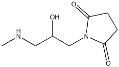 1-[2-hydroxy-3-(methylamino)propyl]pyrrolidine-2,5-dione Struktur
