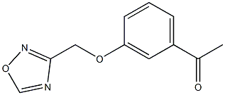 1-[3-(1,2,4-oxadiazol-3-ylmethoxy)phenyl]ethan-1-one Structure