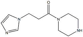 1-[3-(1H-imidazol-1-yl)propanoyl]piperazine Struktur