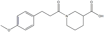 1-[3-(4-methoxyphenyl)propanoyl]piperidine-3-carboxylic acid Structure
