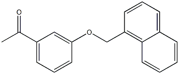 1-[3-(naphthalen-1-ylmethoxy)phenyl]ethan-1-one Structure