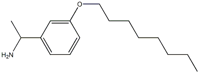1-[3-(octyloxy)phenyl]ethan-1-amine Structure