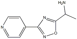 1-[3-(pyridin-4-yl)-1,2,4-oxadiazol-5-yl]ethan-1-amine 结构式