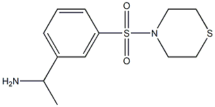 1-[3-(thiomorpholine-4-sulfonyl)phenyl]ethan-1-amine