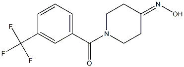 1-[3-(trifluoromethyl)benzoyl]piperidin-4-one oxime,,结构式