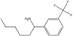 1-[3-(trifluoromethyl)phenyl]hexan-1-amine,,结构式