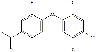 1-[3-fluoro-4-(2,4,5-trichlorophenoxy)phenyl]ethan-1-one Structure