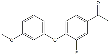 1-[3-fluoro-4-(3-methoxyphenoxy)phenyl]ethan-1-one