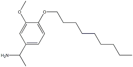 1-[3-methoxy-4-(nonyloxy)phenyl]ethan-1-amine 结构式