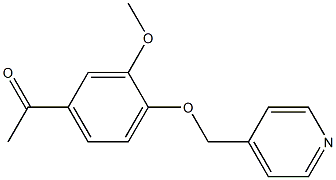 1-[3-methoxy-4-(pyridin-4-ylmethoxy)phenyl]ethanone Structure