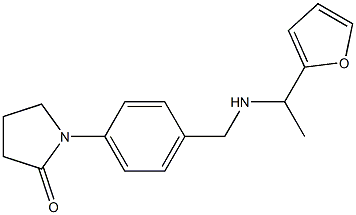 1-[4-({[1-(furan-2-yl)ethyl]amino}methyl)phenyl]pyrrolidin-2-one|