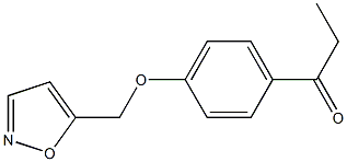 1-[4-(1,2-oxazol-5-ylmethoxy)phenyl]propan-1-one Struktur