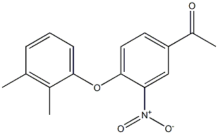 1-[4-(2,3-dimethylphenoxy)-3-nitrophenyl]ethan-1-one 结构式