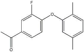 1-[4-(2,5-dimethylphenoxy)-3-fluorophenyl]ethan-1-one
