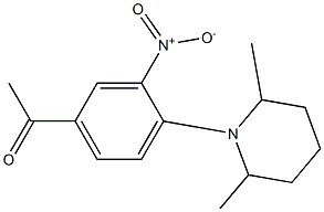 1-[4-(2,6-dimethylpiperidin-1-yl)-3-nitrophenyl]ethan-1-one