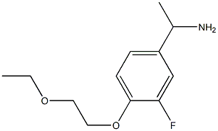 1-[4-(2-ethoxyethoxy)-3-fluorophenyl]ethan-1-amine|