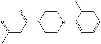 1-[4-(2-methylphenyl)piperazin-1-yl]butane-1,3-dione Struktur