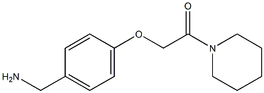 1-[4-(2-oxo-2-piperidin-1-ylethoxy)phenyl]methanamine Structure