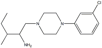  1-[4-(3-chlorophenyl)piperazin-1-yl]-3-methylpentan-2-amine