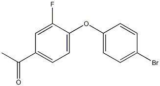 1-[4-(4-bromophenoxy)-3-fluorophenyl]ethan-1-one,,结构式