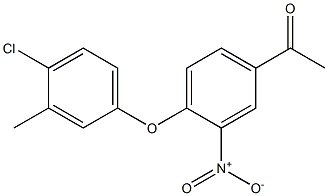1-[4-(4-chloro-3-methylphenoxy)-3-nitrophenyl]ethan-1-one