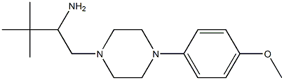 1-[4-(4-methoxyphenyl)piperazin-1-yl]-3,3-dimethylbutan-2-amine Structure