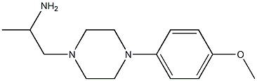 1-[4-(4-methoxyphenyl)piperazin-1-yl]propan-2-amine 化学構造式