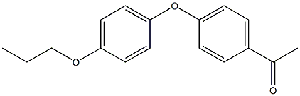 1-[4-(4-propoxyphenoxy)phenyl]ethan-1-one 结构式