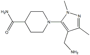 1-[4-(aminomethyl)-1,3-dimethyl-1H-pyrazol-5-yl]piperidine-4-carboxamide 化学構造式