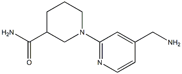 1-[4-(aminomethyl)pyridin-2-yl]piperidine-3-carboxamide Struktur