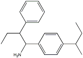 1-[4-(butan-2-yl)phenyl]-2-phenylbutan-1-amine 化学構造式