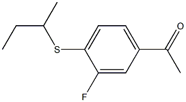 1-[4-(butan-2-ylsulfanyl)-3-fluorophenyl]ethan-1-one|