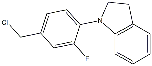 1-[4-(chloromethyl)-2-fluorophenyl]-2,3-dihydro-1H-indole