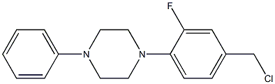 1-[4-(chloromethyl)-2-fluorophenyl]-4-phenylpiperazine