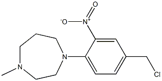 1-[4-(chloromethyl)-2-nitrophenyl]-4-methyl-1,4-diazepane Structure