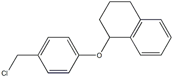 1-[4-(chloromethyl)phenoxy]-1,2,3,4-tetrahydronaphthalene 化学構造式