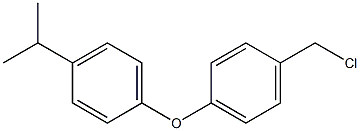 1-[4-(chloromethyl)phenoxy]-4-(propan-2-yl)benzene,,结构式