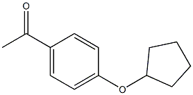 1-[4-(cyclopentyloxy)phenyl]ethanone,,结构式