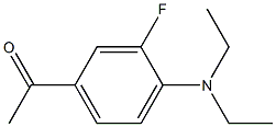 1-[4-(diethylamino)-3-fluorophenyl]ethan-1-one Struktur