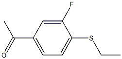 1-[4-(ethylsulfanyl)-3-fluorophenyl]ethan-1-one Structure